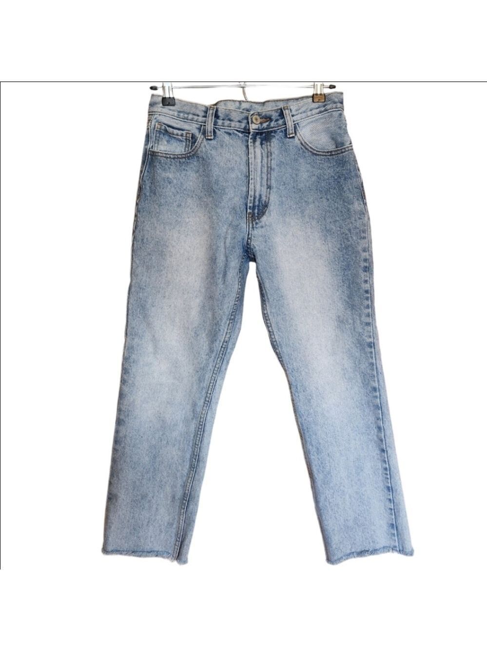 J. GALT HIGH RISE STRAIGHT LEG CROP RAW HEM JEANS SIZE 28